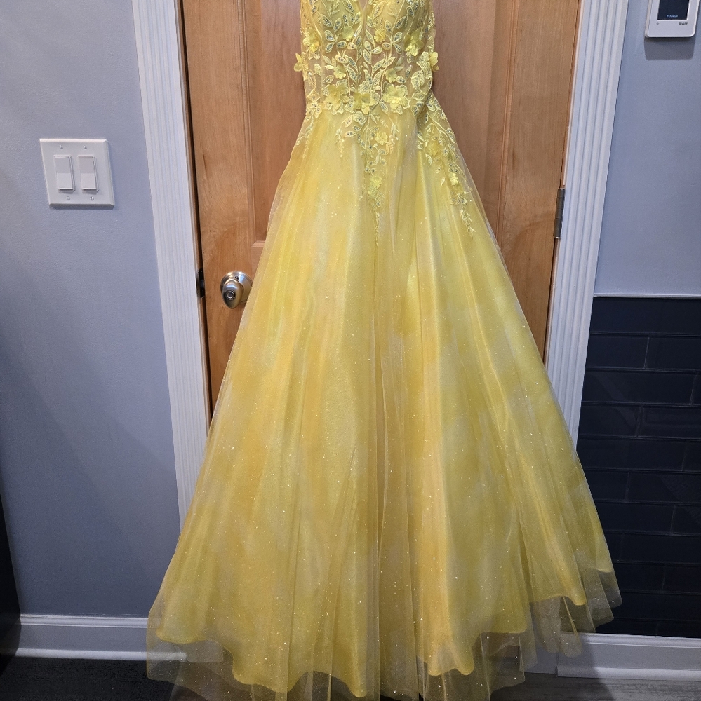 Yellow Prom Dress - Picture 6 of 8